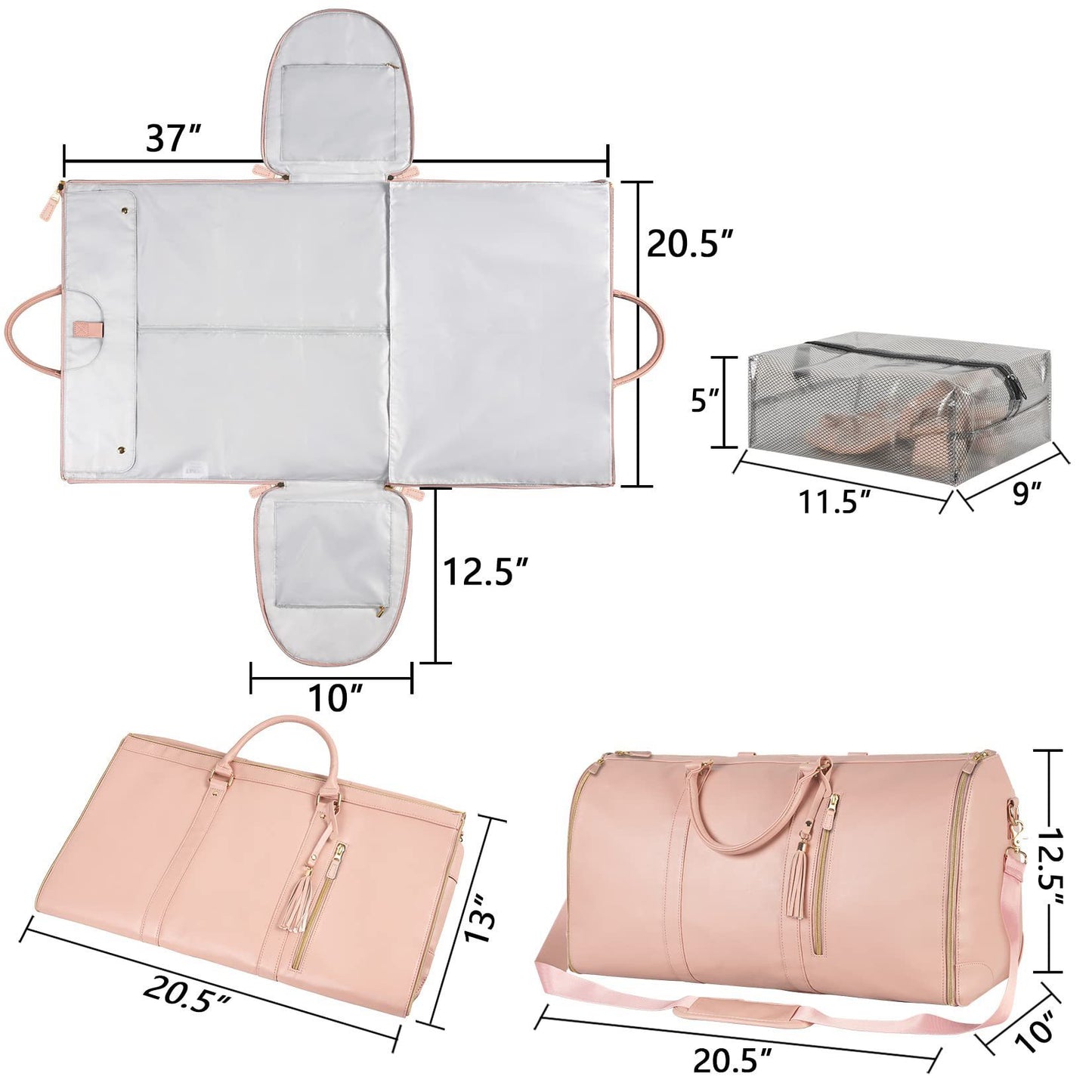 Sac de Voyage Transformable – Élégance et Organisation à Portée de Main